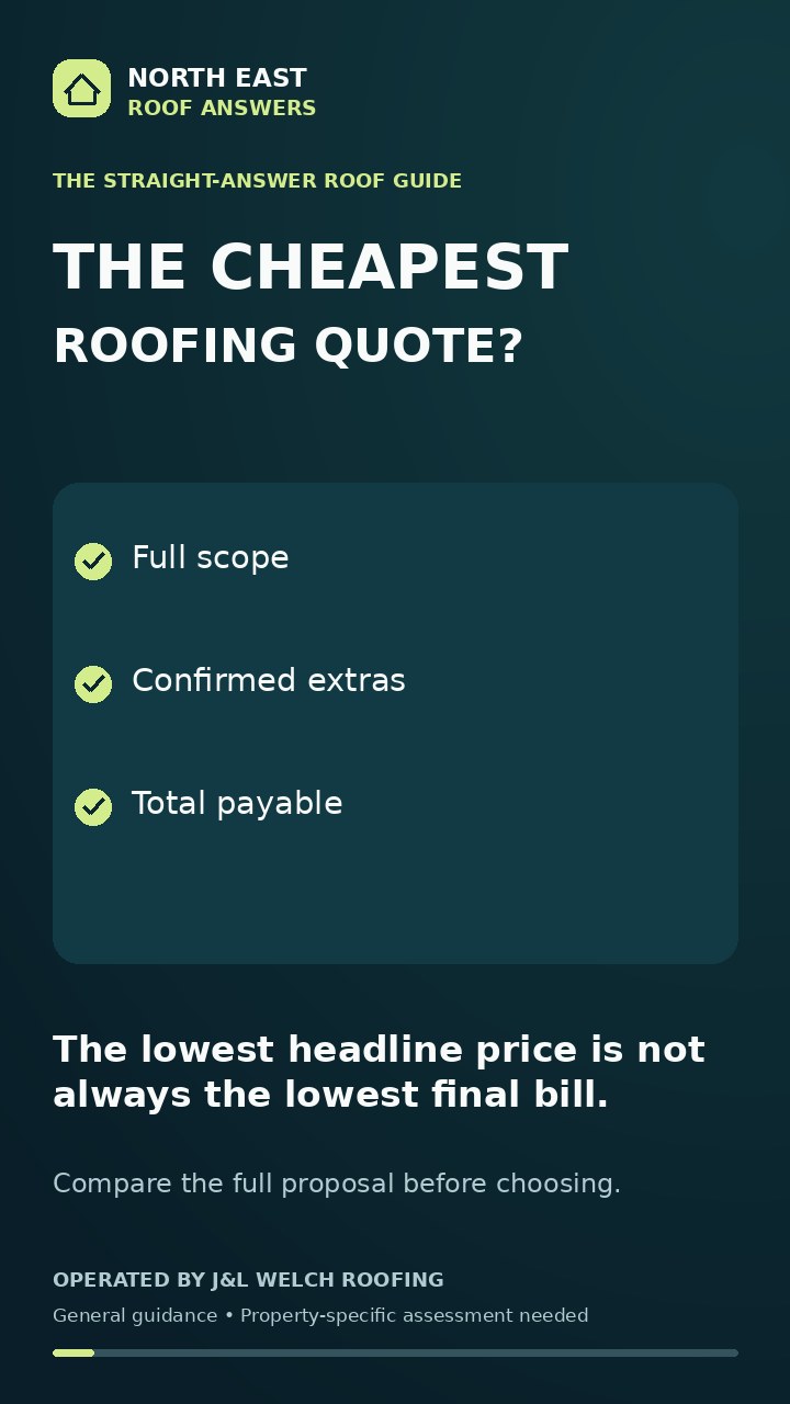 Title card: How to compare roofing quotes